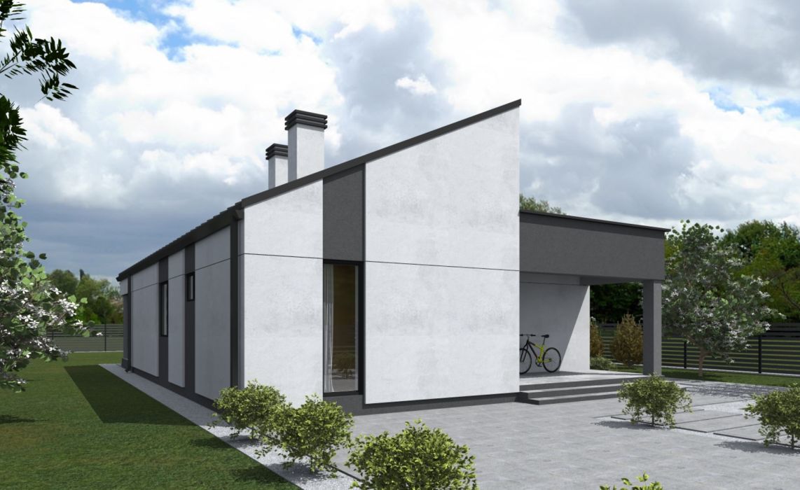 Хайлунд ПазлХаус, крыша комбинированная