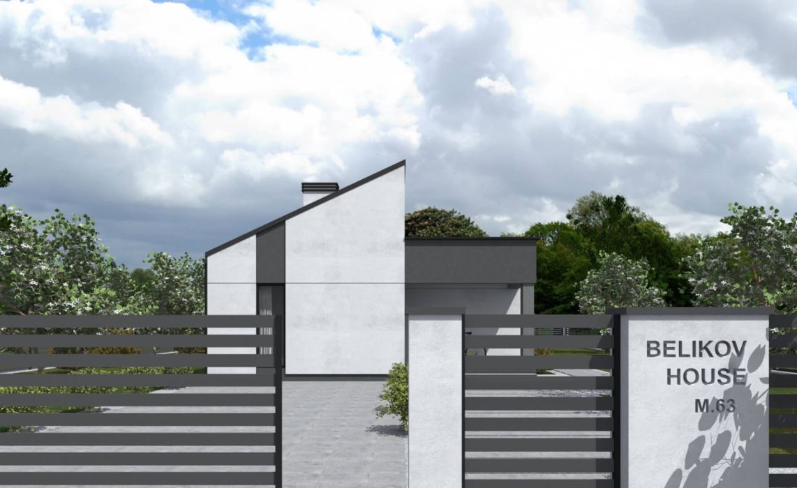 Гамвик ПазлХаус, крыша комбинированная