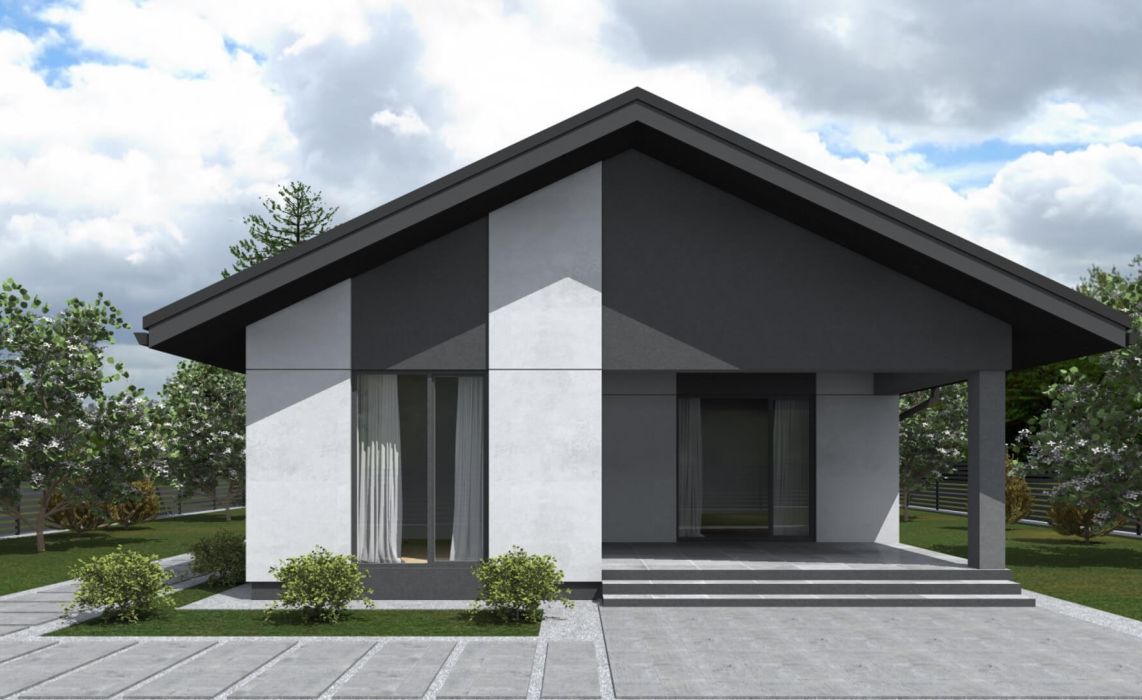 Ноунейм Пазл Хаус 93, крыша скатная