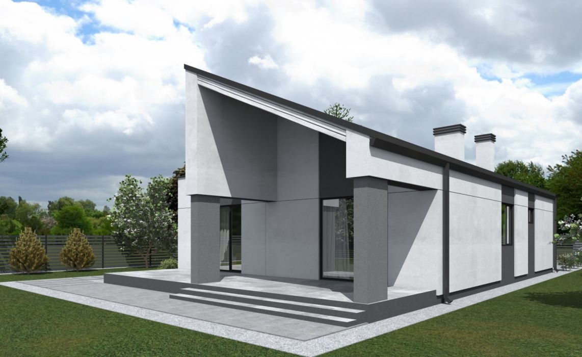 Хайлунд ПазлХаус, крыша комбинированная