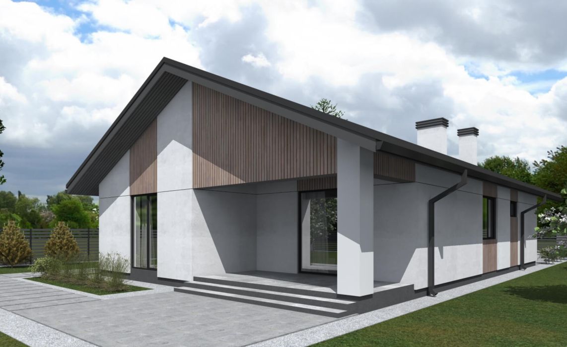 Норхельм ПазлХаус, крыша скатная