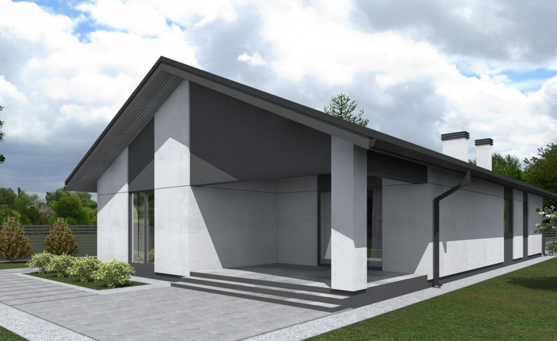 Тидберг ПазлХаус, крыша скатная