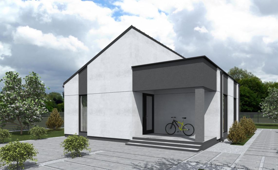 Гамвик ПазлХаус, крыша комбинированная