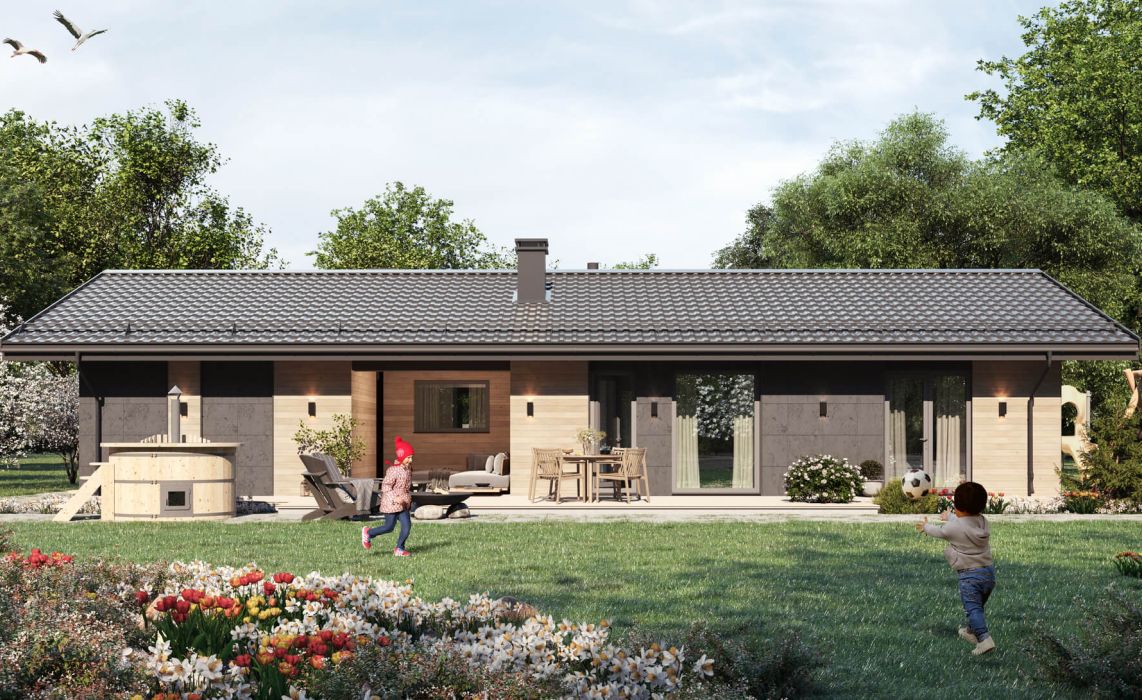 Милый дом 2, терраса и 3 спальни 108м2