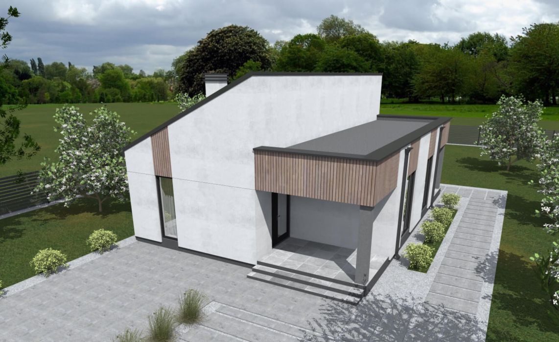 Ноунейм Пазл Хаус 75, крыша комбинированная