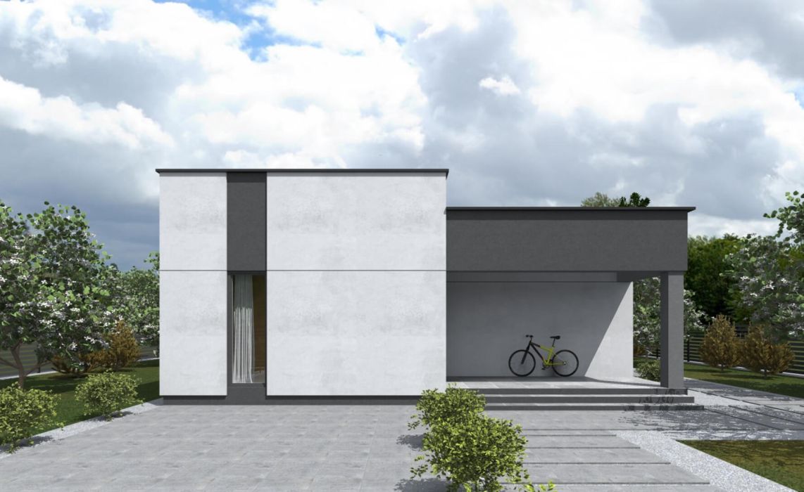 Хайлунд ПазлХаус, крыша плоская