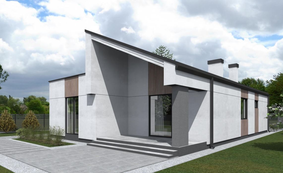 Норхельм ПазлХаус, крыша комбинированная